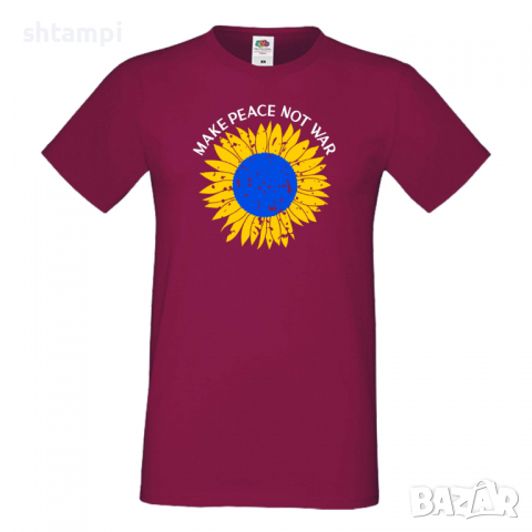 Мъжка тениска MAKE PEACE NOT WAR,Укркайна, против Войната, снимка 3 - Тениски - 36123986