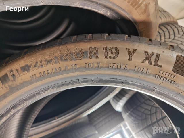 2бр.летни гуми 245/40/19 Continental, снимка 4 - Гуми и джанти - 51859646