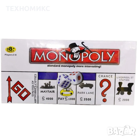 Монополи - настолна игра - класическа, стратегическа игра за деца 8+,, снимка 3 - Настолни игри - 51884616