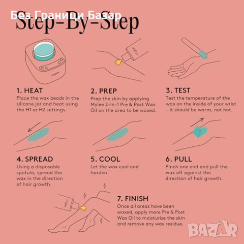 Нов Професионален Комплект за Обезкосмяване Цифров Нагревател и Восък, снимка 8 - Други - 44610949