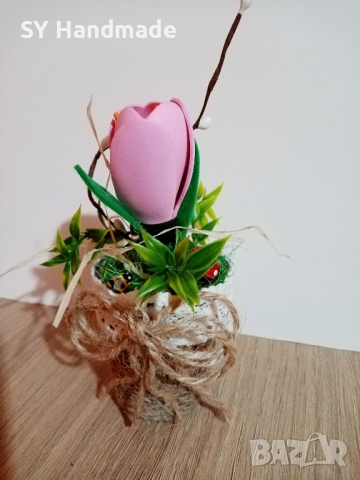 Вазичка с цвете , снимка 4 - Декорация за дома - 44434582