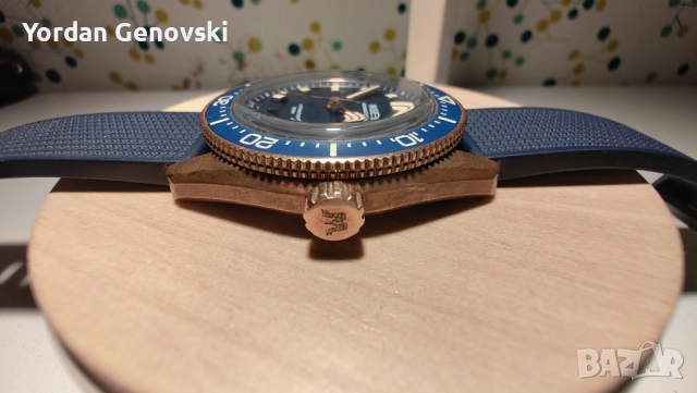 Мъжки часовник автоматичен WISE Adamascus Limited Edition Bronze Diver, снимка 2 - Мъжки - 52434294