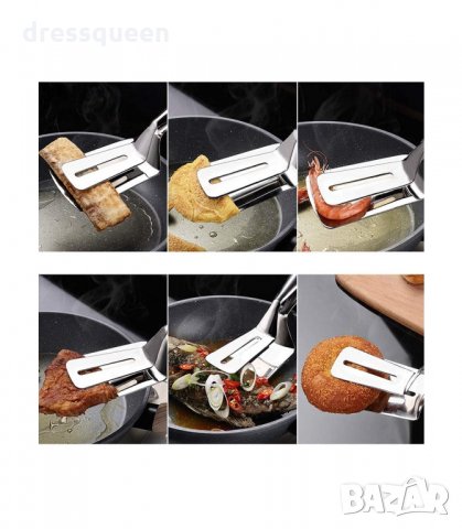 3119 Стоманена щипка за скара и сервиране, снимка 8 - Прибори за хранене, готвене и сервиране - 34247911