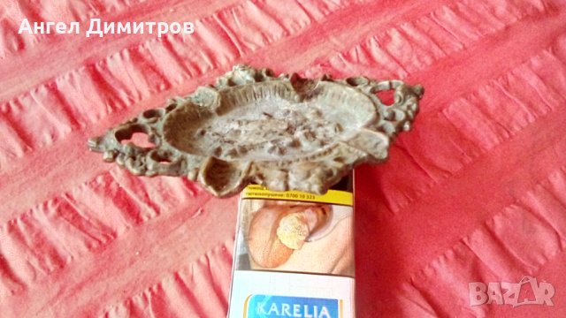 Стар бронзов пепелник , снимка 9 - Антикварни и старинни предмети - 41377563