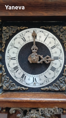 Холандски стенен часовник Zaandam , произведен през 60-те години на XX век., снимка 3 - Антикварни и старинни предмети - 53759505