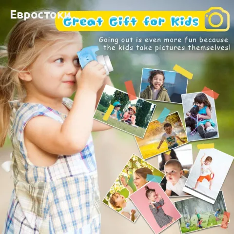 Seckton Upgrade Kids Selfie Camera, HD детска цифрова камера за малки деца, снимка 3 - Образователни игри - 47884715