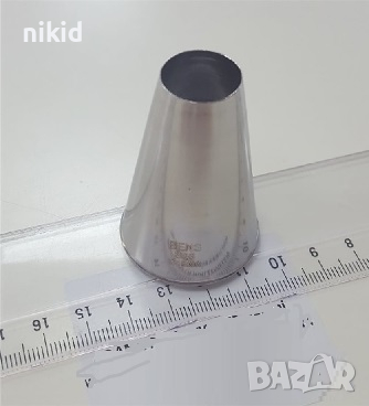 808 Голяма Дупка накрайник за пошмакарон Профитероли дюза украса торта декор, снимка 2 - Аксесоари за кухня - 44618005