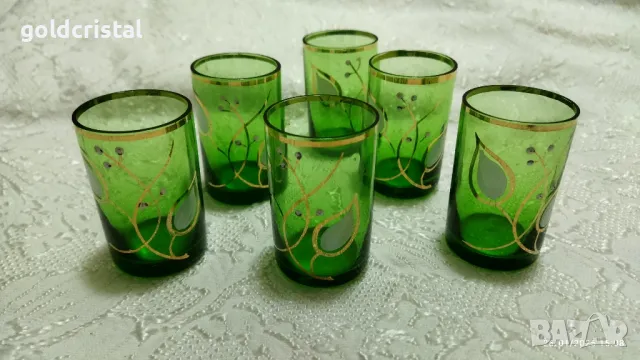стари стъклени чаши чашки , снимка 5 - Антикварни и старинни предмети - 48840715