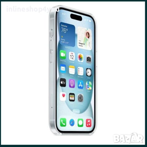 Прозрачен Силиконов MagSafe Кейс за Apple iPhone 15 Pro Plus Max, снимка 2 - Калъфи, кейсове - 42334323
