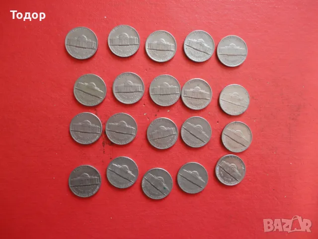 5 цента САЩ Лот американски монети центове 3, снимка 7 - Нумизматика и бонистика - 48431652