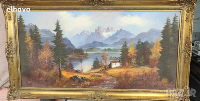 Голяма картина "Планински пейзаж"