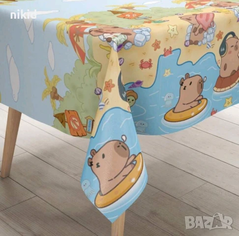 Капибара Capybara найлонова покривка за парти рожден ден, снимка 5 - Покривки за маси - 50278130