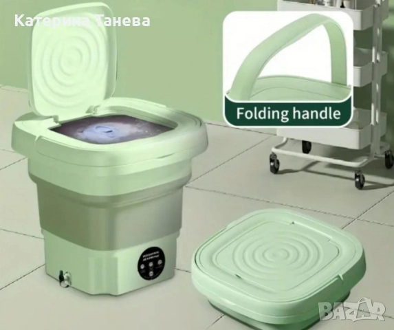 Електрическа компактна преносима пералня с горен отвор и контрол на докосване, снимка 7 - Перални - 51155110