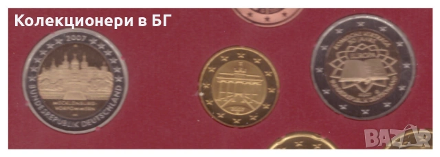 СЕТ ДЕВЕТ /PROOF/ ГЕРМАНСКИ ЕВРО МОНЕТИ /виж описанието/, снимка 4 - Нумизматика и бонистика - 53458592