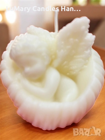 Свещ “ Ангелска светлина”, снимка 3 - Декорация за дома - 53225018