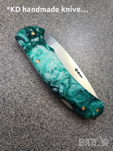 Сгъваем нож ръчно изработен от 1.4116 стомана, снимка 4 - Ножове - 52339386