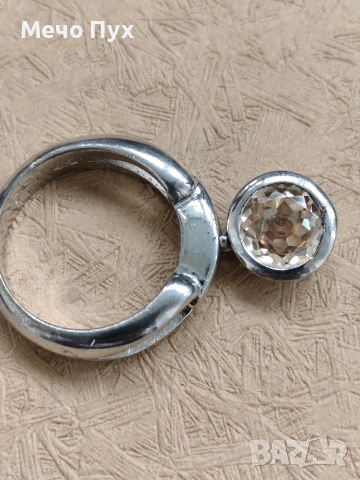 Сребърен пръстен (299), снимка 7 - Пръстени - 52581921