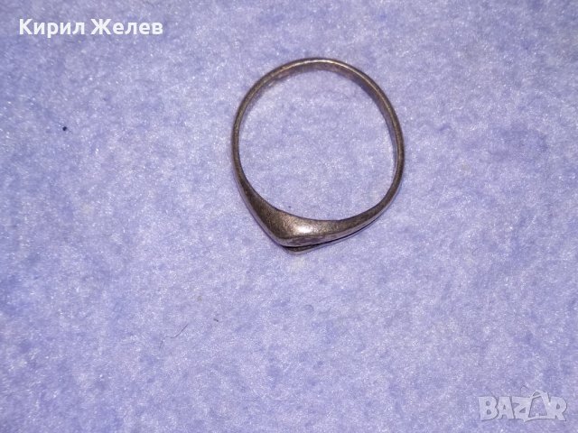 СТАР СРЕБЪРЕН АР НУВО СТИЛ ПРЪСТЕН ВИСОКА ПРОБА СРЕБРО 29378, снимка 7 - Антикварни и старинни предмети - 39460886