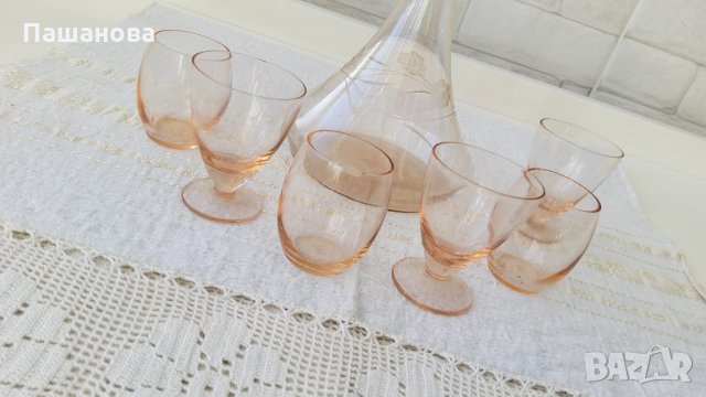 Ретро сервиз за ракия,фино стъкло, снимка 2 - Сервизи - 34842025