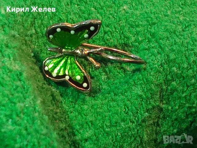 ПРЕКРАСНА ФИГУРАЛНА ЕМАЙЛИРАНА СРЕБЪРНА ОБЕЦА ПЕПЕРУДА СРЕБРО 925 ФИНА РЪЧНА АРТ ИЗРАБОТКА 49615, снимка 14 - Обеци - 49071106