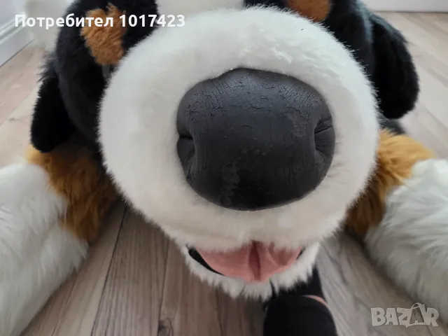 Огромно плюшено куче Санбернар 120см, снимка 6 - Плюшени играчки - 56265861