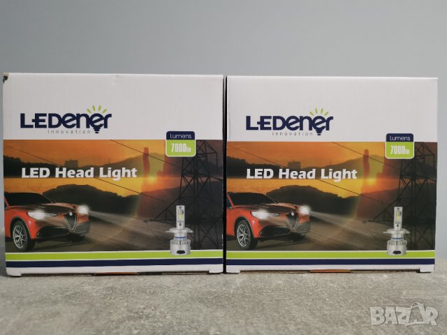 Ledener LED Canbus крушки Н1 Н4 H7 H11 НВ4 40W 7000LM 6000K, снимка 5 - Аксесоари и консумативи - 33797447