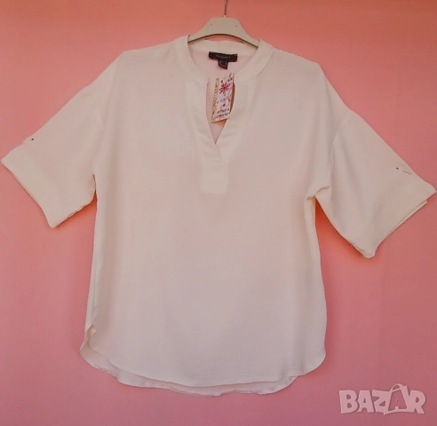 Бели кенарени и памучни дамски ризи за всякакъв повод, снимка 17 - Ризи - 51484198