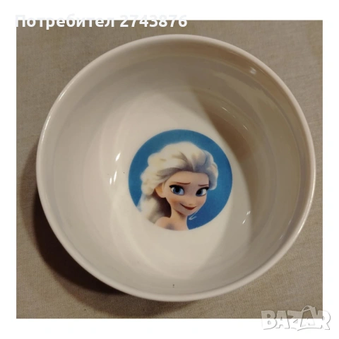 Детски порцеланов комплет за хранене от три части Замръзналото кралство - Елза, снимка 4 - Сервизи - 47883398
