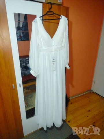 НОВО! Дълга булчинска сватбена рокля Mascara, размер М. Промо -40%!, снимка 8 - Рокли - 53512519