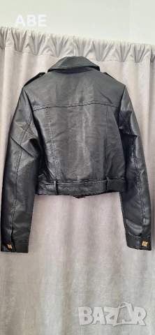 Дамско кожено яке 1, снимка 3 - Якета - 53465216