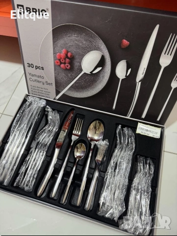 Комплект прибори за хранене BRIO, 30 части, снимка 3 - Прибори за хранене, готвене и сервиране - 53097630