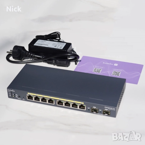 EnGenius EWS2910P-FIT Managed Gigabit 8-Port 55W PoE Switch with 2 SFP Ports