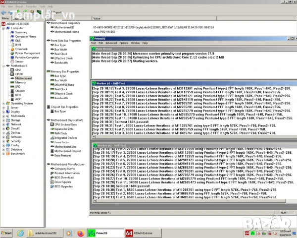 Asus P5Q VM-DO socket 775, снимка 9 - Дънни платки - 45893978