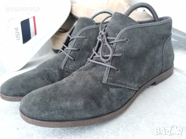 КАТО НОВИ кларкове 44 - 45 original  AM®, 100% естествена кожа = велур, GOGOMOTO.BAZAR.BG®,КАТО НОВИ, снимка 3 - Спортно елегантни обувки - 44451198