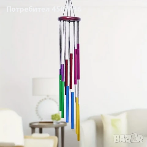 Декоративни вятърни камбанки 12 бр.,разноцветни, снимка 3 - Декорация за дома - 49403037