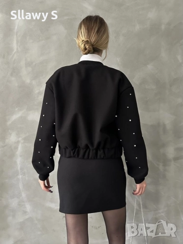 Черно късо яке, снимка 3 - Якета - 52564045