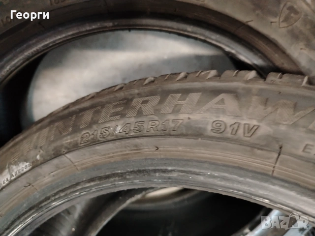 2бр.зимни гуми 215/45/17 Firestone, снимка 8 - Гуми и джанти - 53218938