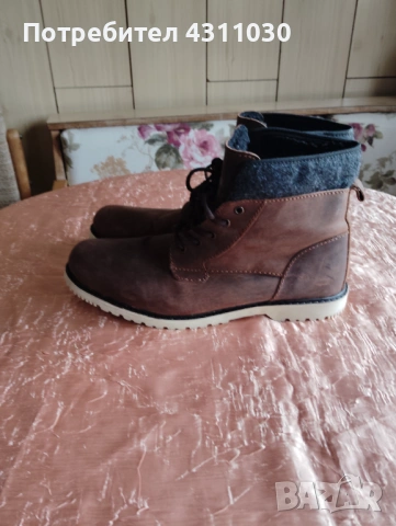 Мъжки боти естествена кожа 45 номер