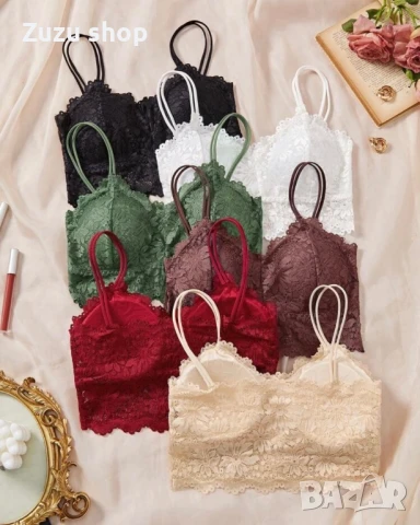Комплект 6 броя дамски дантелени бюстиета, снимка 2 - Бельо - 50807009