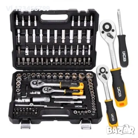 Гедоре 108 части 1/4”, 3/8”, 4-22мм JCB, снимка 6 - Гедорета - 53833659