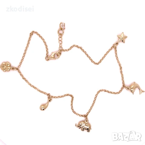 Златна дамска гривна за крак 4,10гр. 28,0см. 14кр. проба:585 модел:32285-6