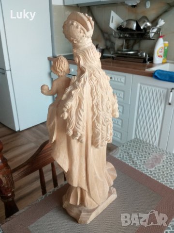 Уникално с изработката си старинно,произведение на изкуството.Дърворезба., снимка 5 - Антикварни и старинни предмети - 42309177