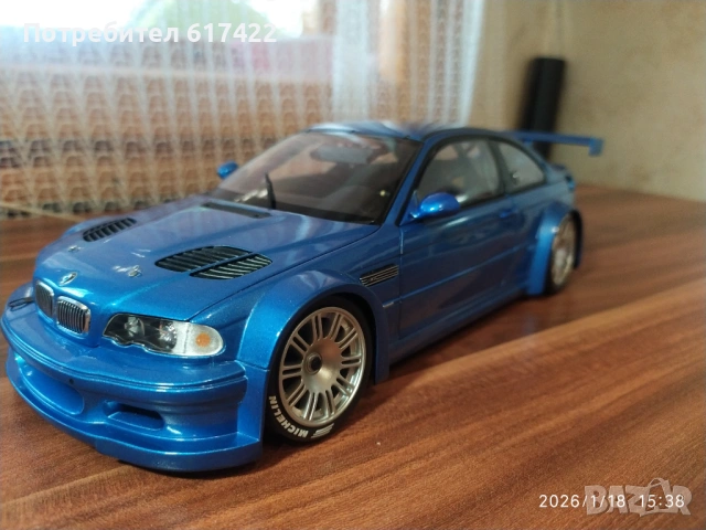 1:18 Метален модел на BMW M3 GTR Street Version Е46 - Minichamps, снимка 3 - Колекции - 53142521