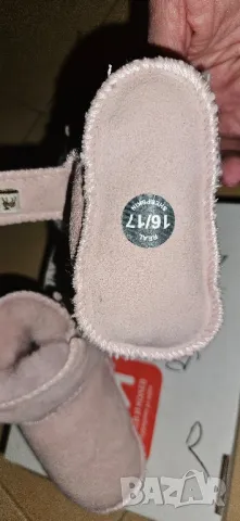 Нови кожени пантофки, номер 16/17, снимка 4 - Бебешки обувки - 48144894