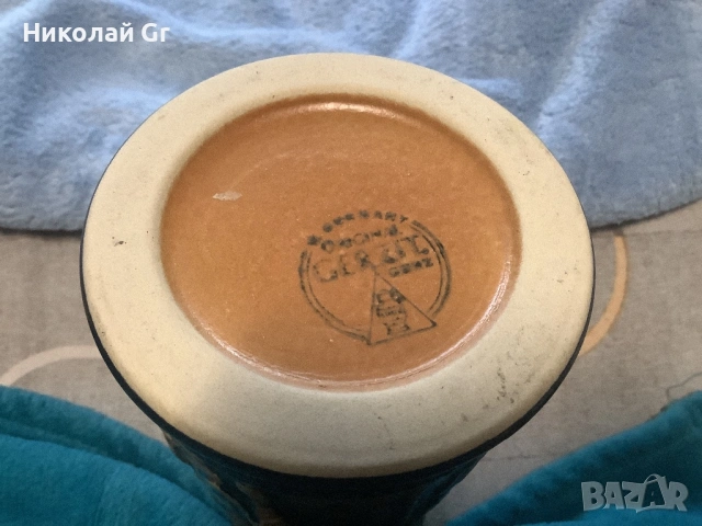 Халба за бира производство Германия  Gerz1970 години отличен състояние, снимка 4 - Антикварни и старинни предмети - 53860789