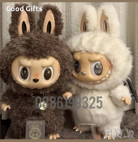 Labubu Zimomo The Monsters, 40см Голямо Лабубу Зимомо