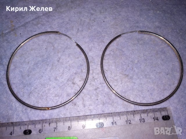 ШАРМАНТНИ КЛАСИЧЕСКИ ВИНТИДЖ АРТ МОДЕЛ СРЕБЪРНИ ОБЕЦИ ВИСОКА ПРОБА СРЕБРО РЪЧНА ИЗРАБОТКА 38534, снимка 5 - Антикварни и старинни предмети - 41451071