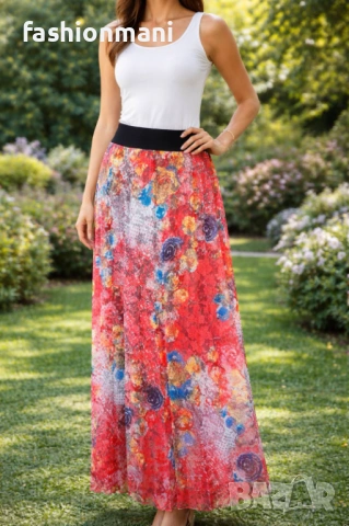 Дълга пола солей - код 551, снимка 1