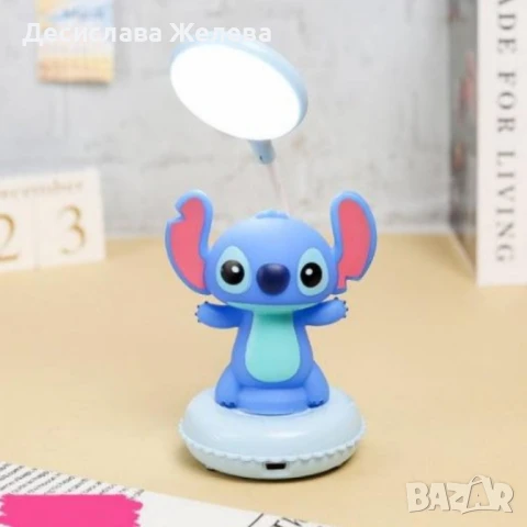 Настолна LED 3D лампа Stitch & Angel, снимка 4 - Детски нощни лампи - 50977529