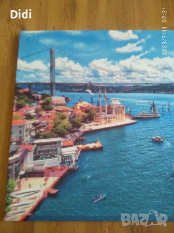 Картина Истанбул Босфора Джамия Ортакьой, снимка 3 - Картини - 41513201